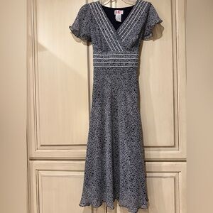 Elegant Black and White Women's Dress